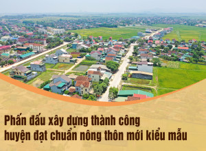 Huyện Yên Thành, tỉnh Nghệ An chỉ đạo đẩy nhanh tiến độ xây dựng nông thôn mới nâng cao, nông thôn mới kiểu mẫu năm 2023