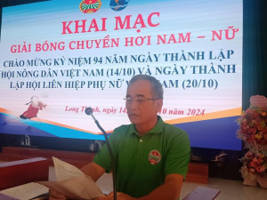 Khai mạc giải bóng chuyền nhân dịp kỷ niệm 94 năm ngày thành lập Hội nông dân Việt Nam